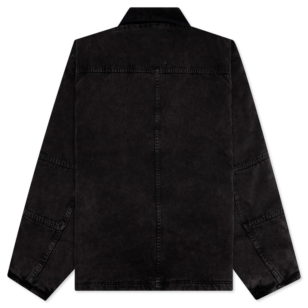 Washed Canvas Shop Jacket - Black