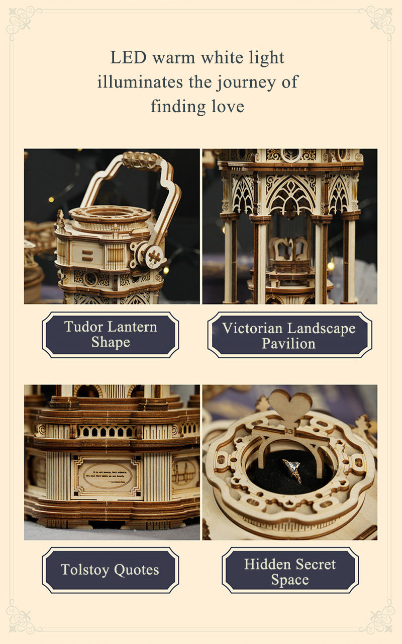 Victorian Lantern Music Box