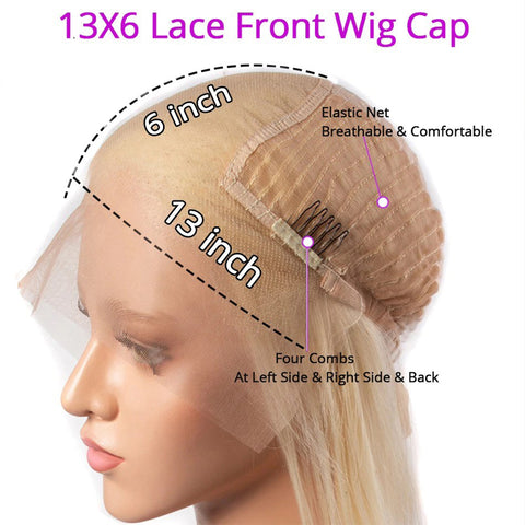 613 Blonde Short Bob Wigs Straight