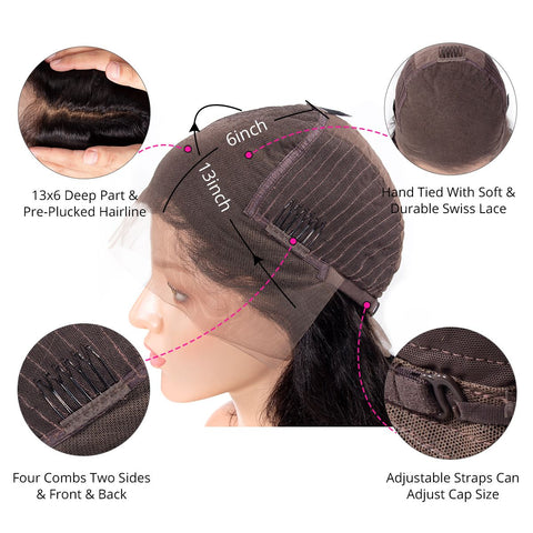 13×6 Lace Front Wig Loose Deep