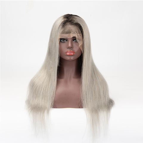 1b/Grey Straight 13×6 Lace Front Wig