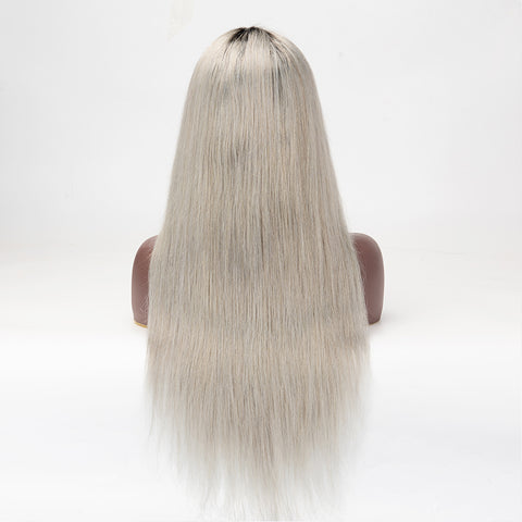 1b/Grey Straight 13×6 Lace Front Wig