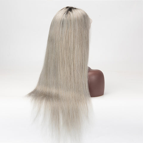 1b/Grey Straight 13×6 Lace Front Wig