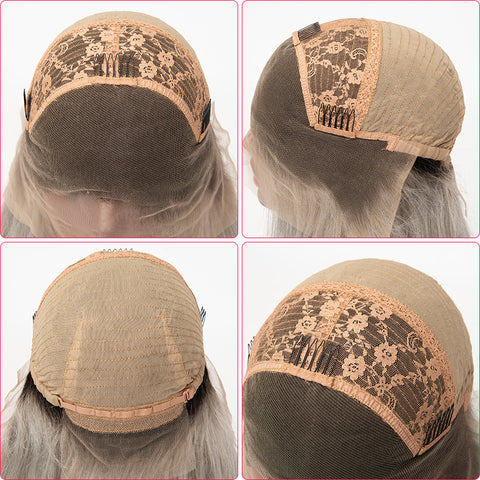 1b/Grey Straight 13×6 Lace Front Wig