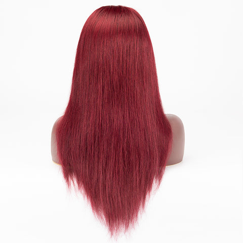 1b/99j Color Straight Hair Wig 13×6 Lace Front Wig