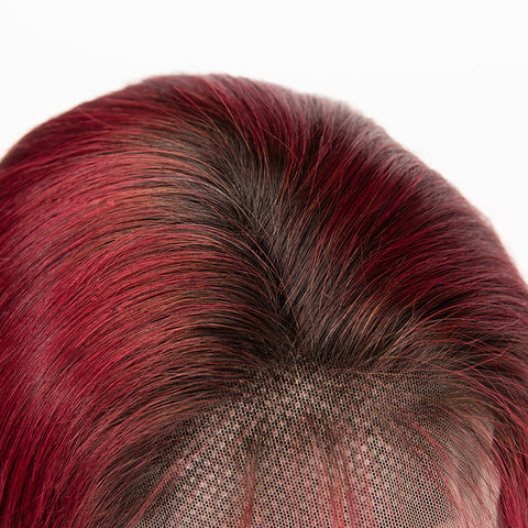 1b/99j Color Straight Hair Wig 13×6 Lace Front Wigv
