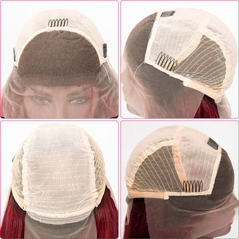 1b/99j Color Straight Hair Wig 13×6 Lace Front Wig