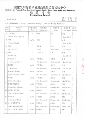 Product Inspection Report--Ross Pretty Hair