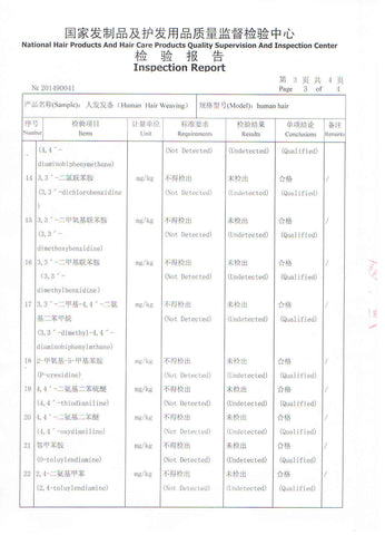 Product Inspection Report--Ross Pretty Hair