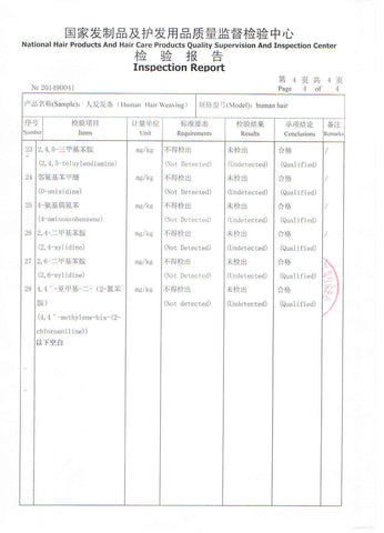 Product Inspection Report--Ross Pretty Hair