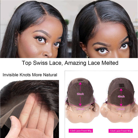 Body Wave Lace Front Wigs 250% High Density