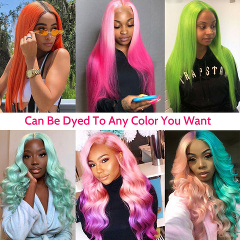 Transparent Lace Front Wigs 613 Blonde Body Wave Wigs