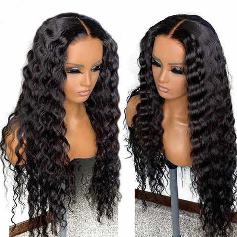 5×5 Lace Closure Wigs Loose Deep