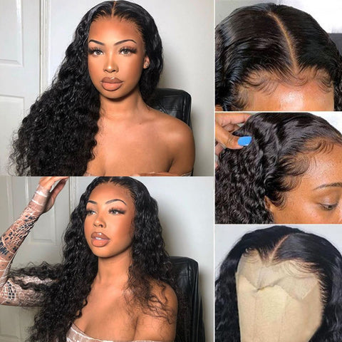 5×5 Lace Closure Wigs Loose Deep