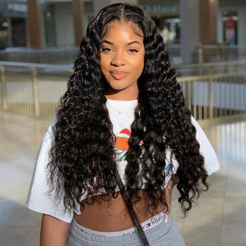 5×5 Lace Closure Wigs Loose Deep