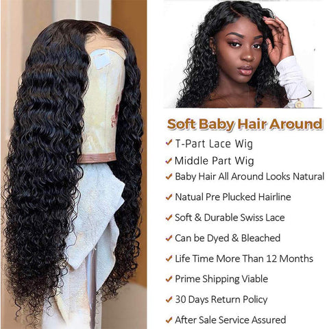 Deep Wave T Lace Wig 13X4