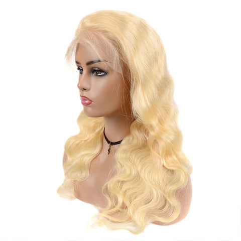 Transparent Lace Front Wigs 613 Blonde Body Wave Wigs