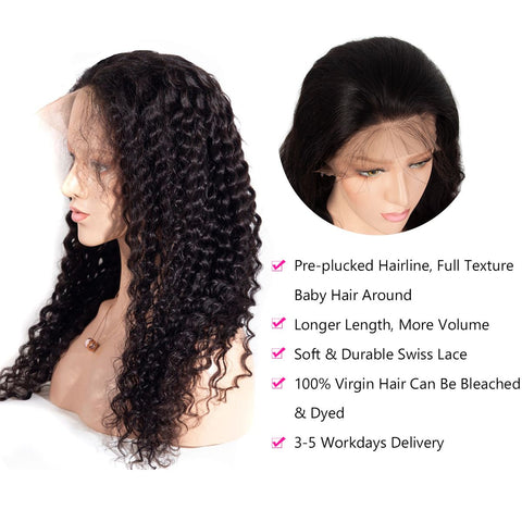 Deep Wave Full Lace Wig