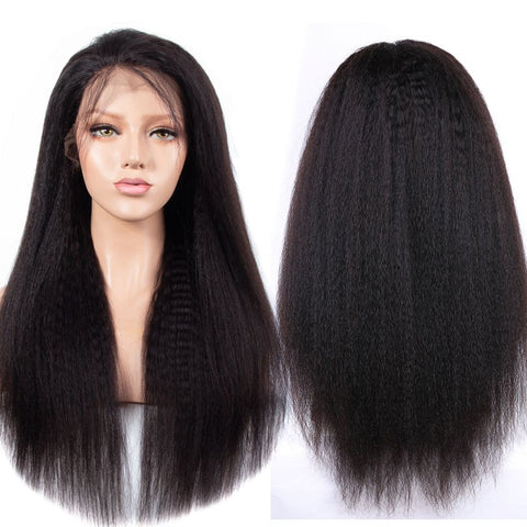 Kinky Straight 13×4 Lace Front Wigs