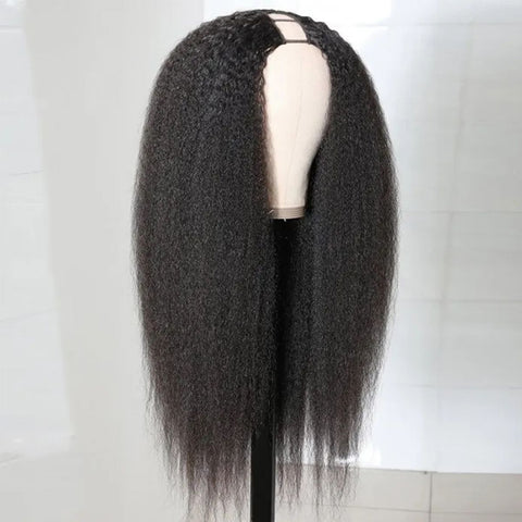 U Part Wig Kinky Straight Hair Wigs Brazilian