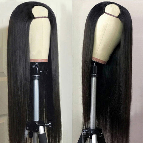 2×4 U Part Wig