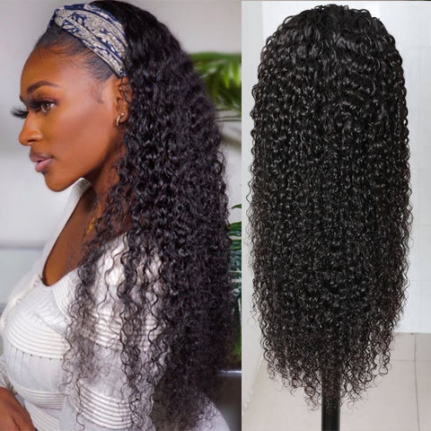 Headband Hair Wig Kinky Curly