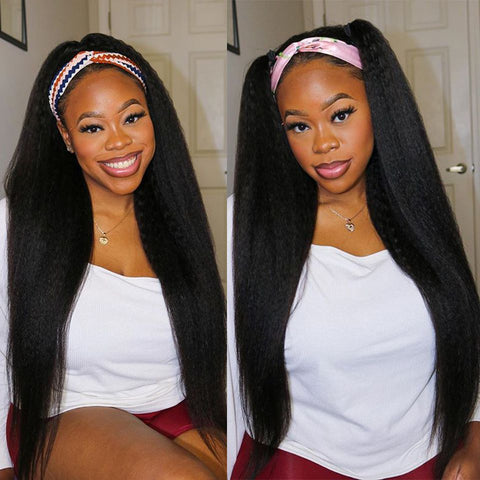 Headband Wig Kinky Straight Brazilian
