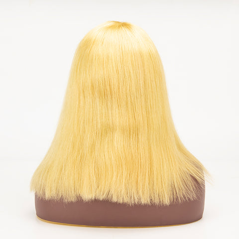 Lemon Green 13×4 Lace Front Wigs Short Hair