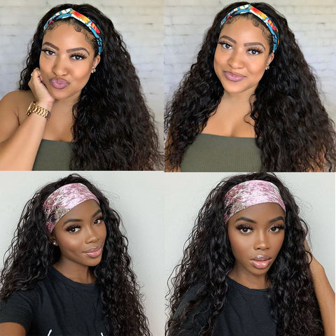 Headband Hair Wig Water Wave