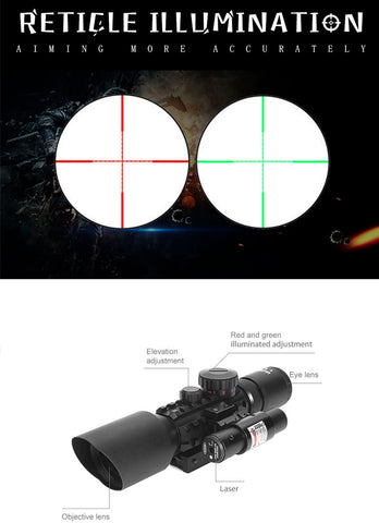 3-10X42E M9 Holographic Sight Scope Wide-field Riflescope with Red Las –  Aimoptic