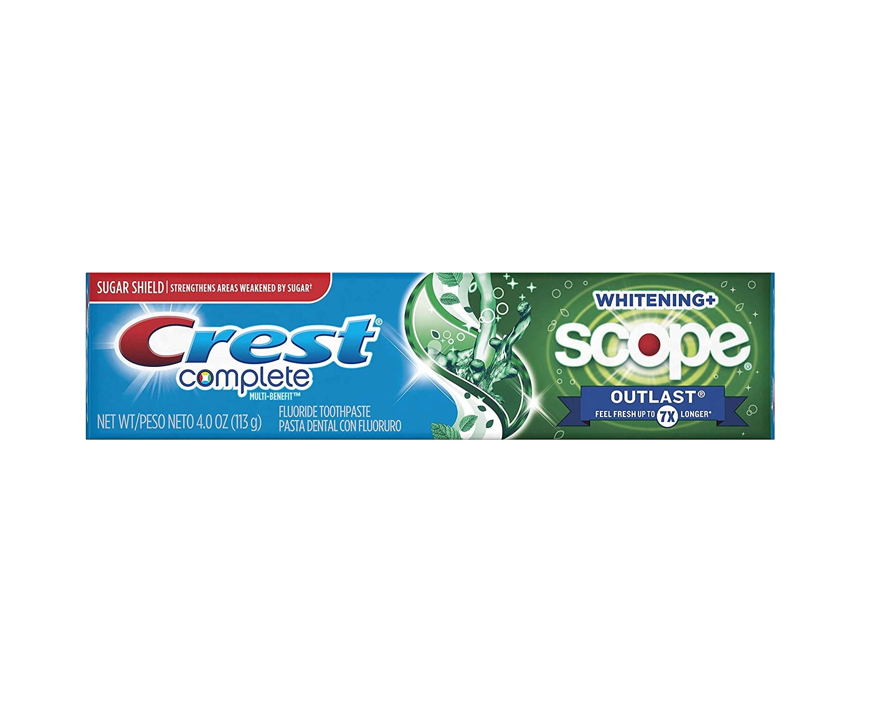 Crest Plus Anti-cavity Fluoride Toothpaste 6.5oz (184 g) (5 in a pack)
