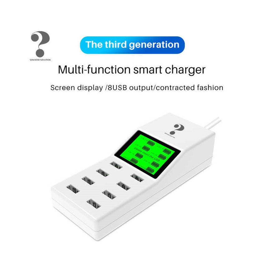 40W USB Charger with 8 Port