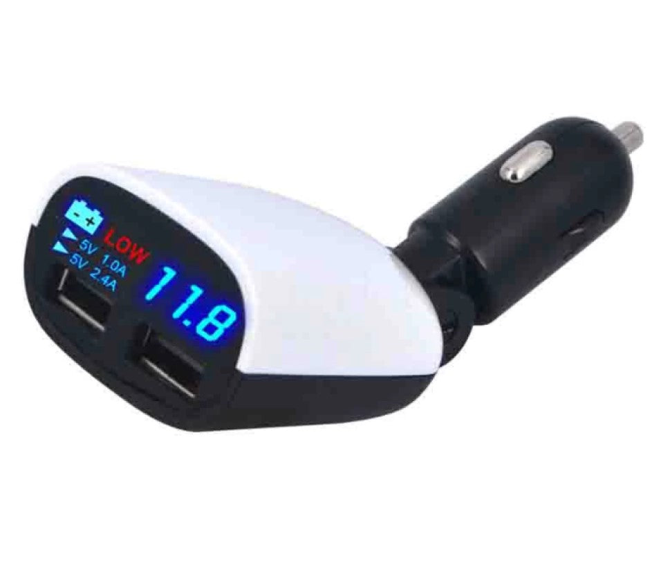 LED Dual USB Car Charger