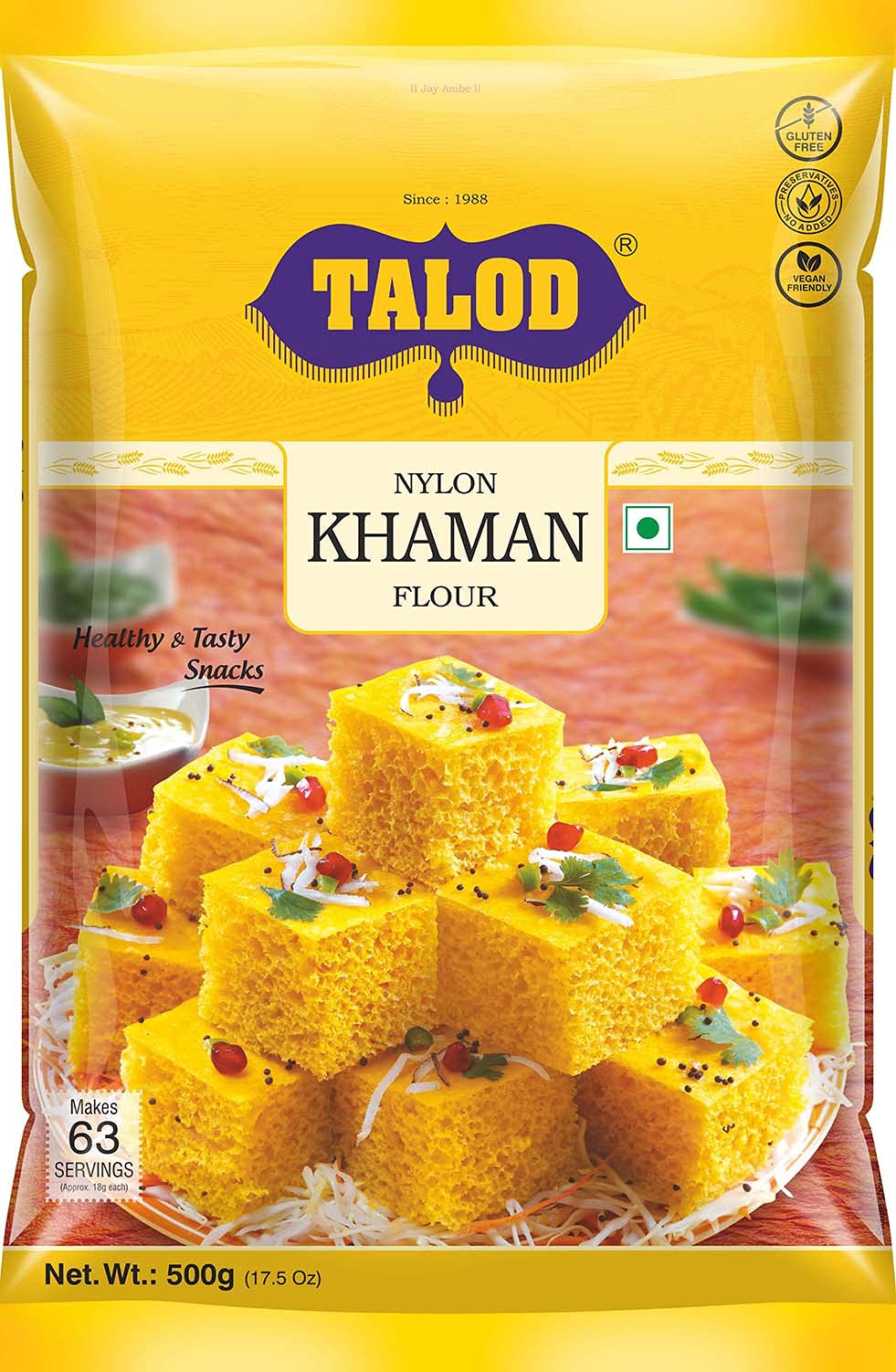 Talod instant mix Navjivan Kirana Store Present Talod Khaman Mix, 500 g - Pack of 2