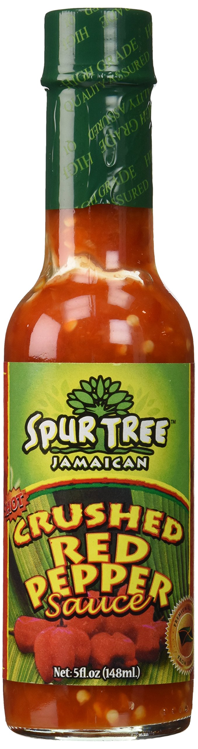 Spur Tree Crushed Red Pepper Sauce  Organic Crushed Red Pepper Sauce for an Authentic Jamaican Experience  Organic Red Pepper Sauce to Spice Up Your Dish (5 Oz, 2 Pack)