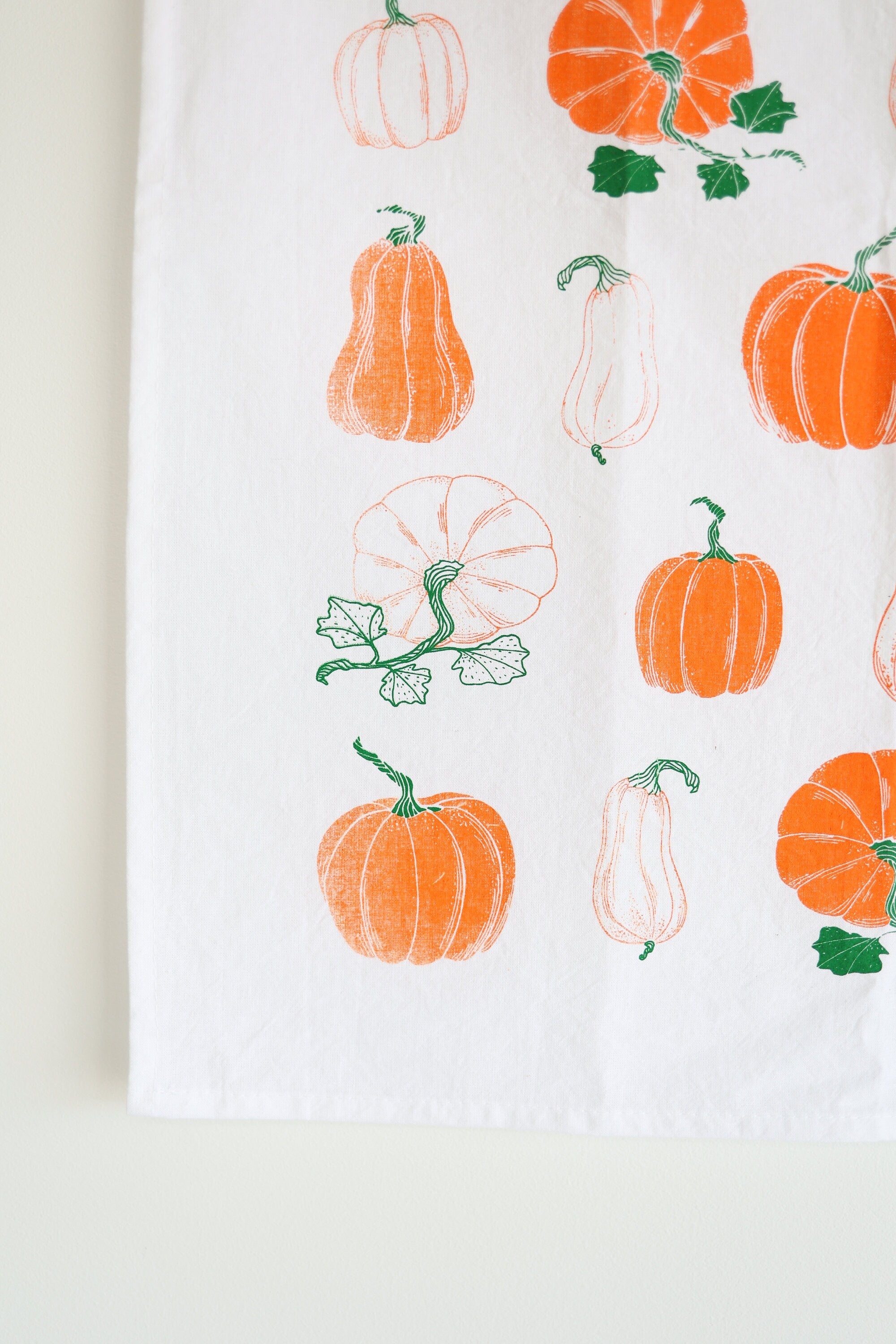 Pumpkin Pattern Tea Towel