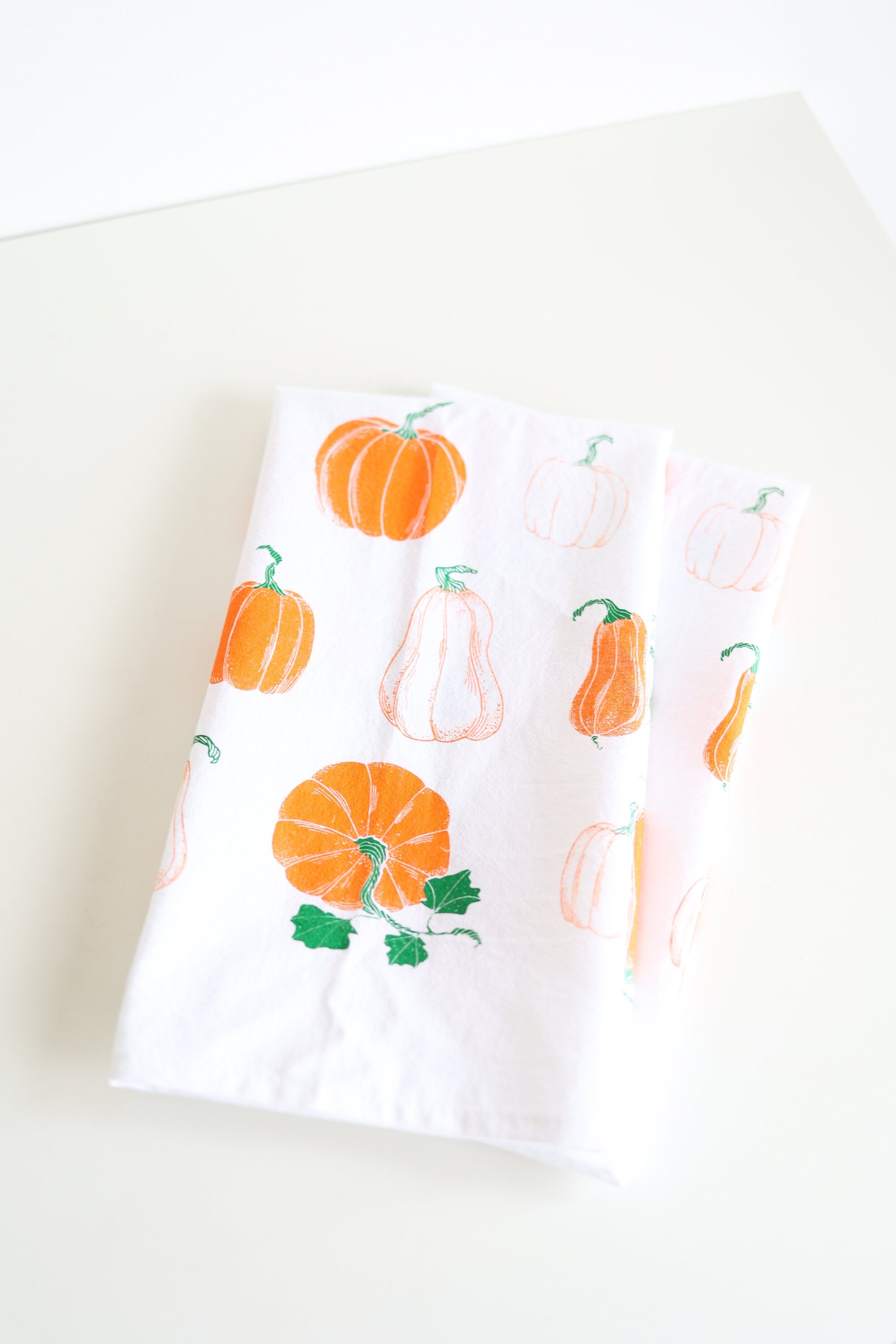 Pumpkin Pattern Tea Towel