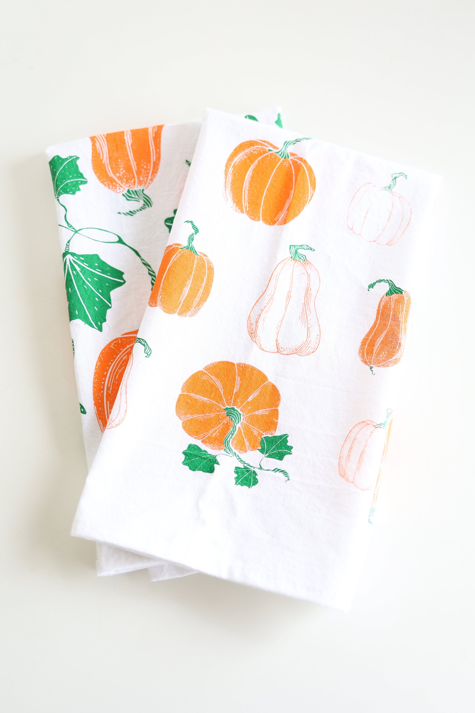 Pumpkin Pattern Tea Towel