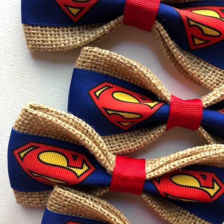 Superman Dog Bow Tie