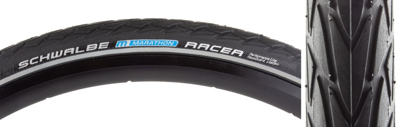 Tire Schwalbe Marathon Racer Perf Lite Raceguard 26x1.5 Bk/bsk/ref Sp-grip E25 Wire