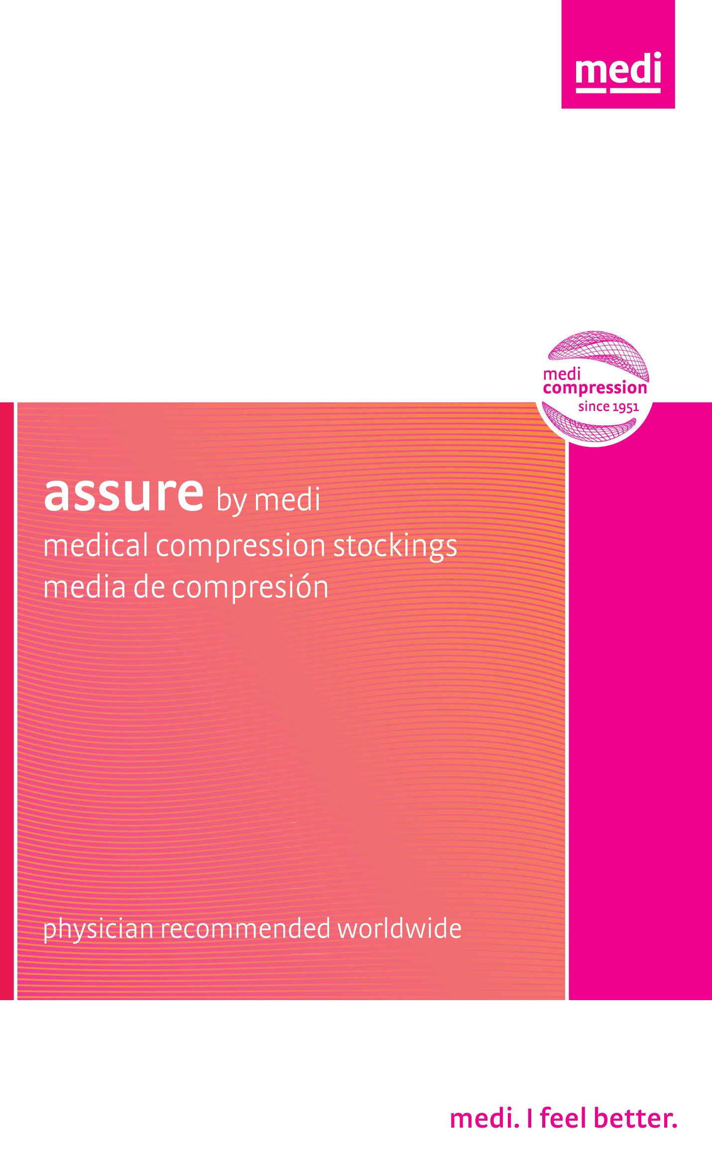 medi assure 30-40 mmHg beaded silicone topband, closed toe, thigh high compression stockings