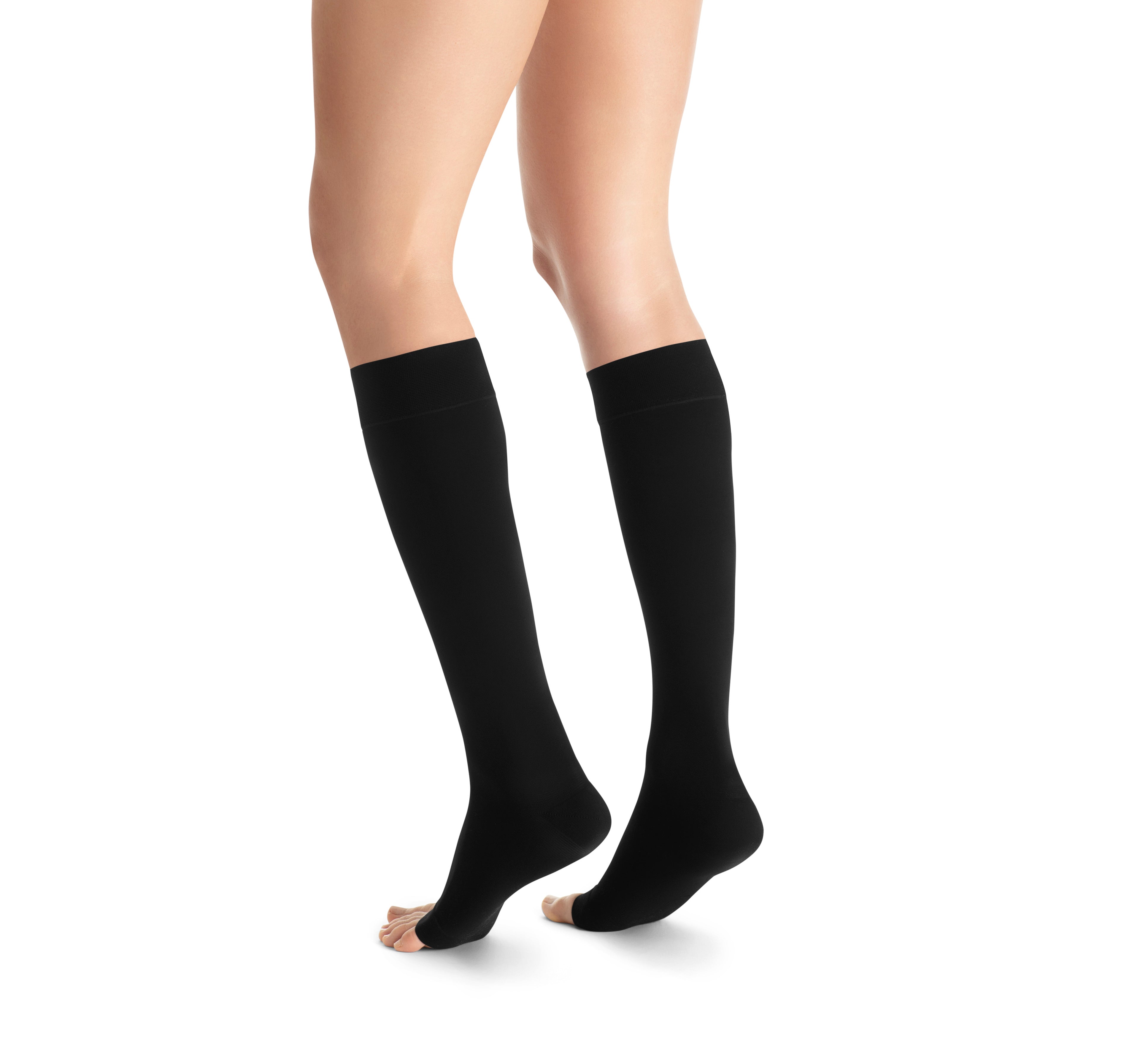 JOBST Opaque Knee High Open Toe Compression Stockings (15-20 mmHg)