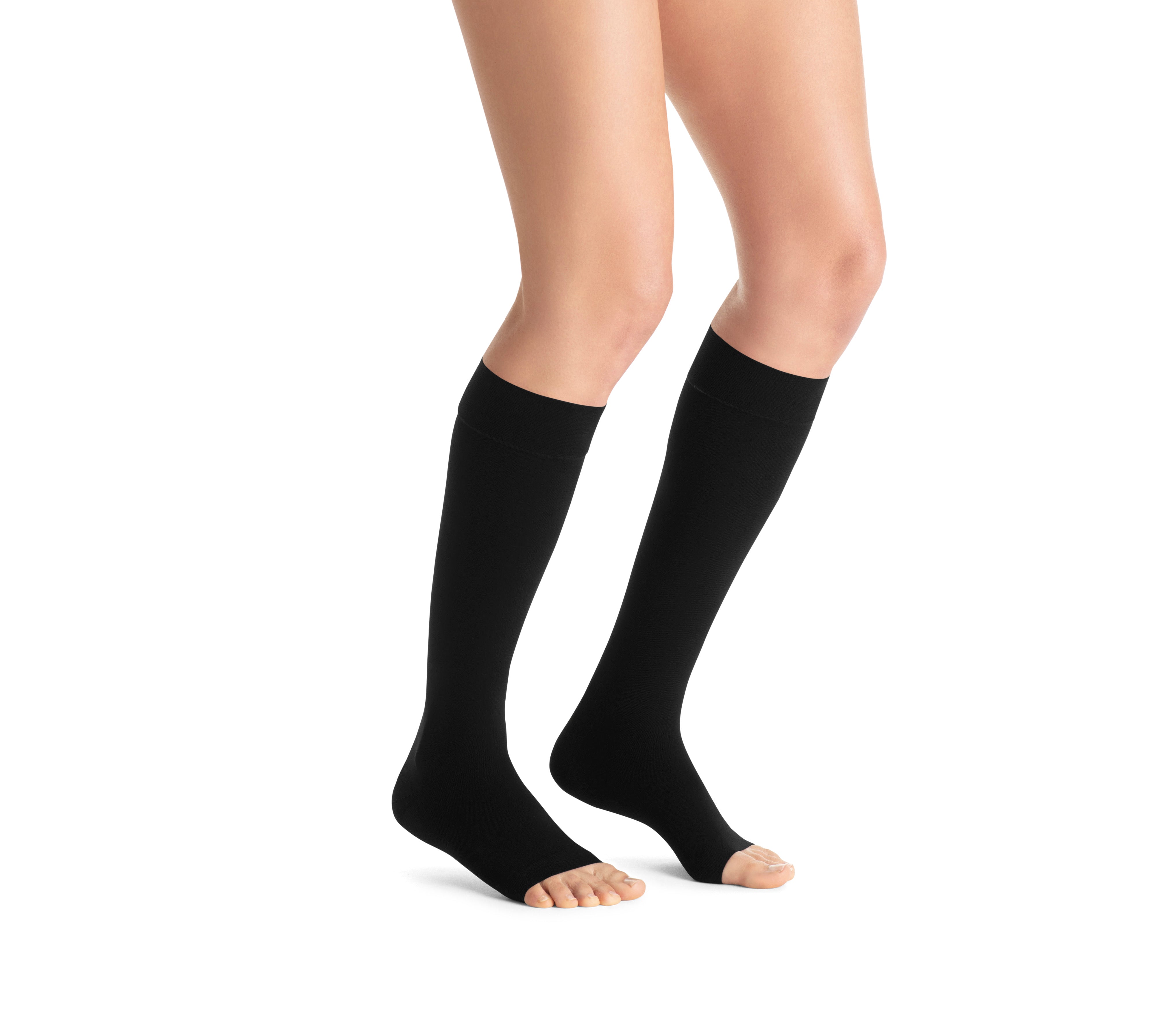 JOBST Opaque Knee High Open Toe Compression Stockings (15-20 mmHg)