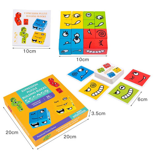 Puzzle Geometric Shape Building Blocks