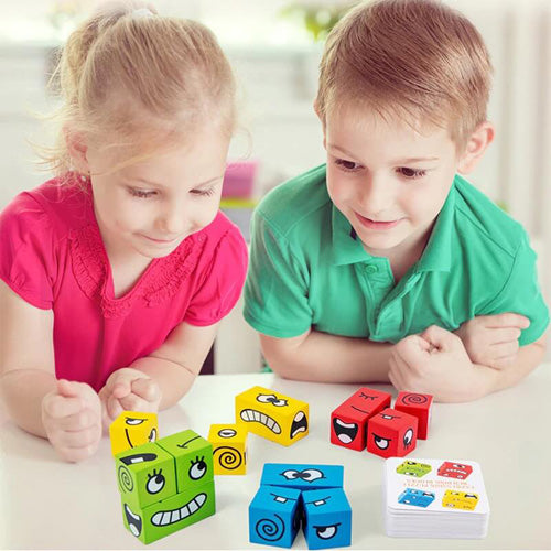 Puzzle Geometric Shape Building Blocks