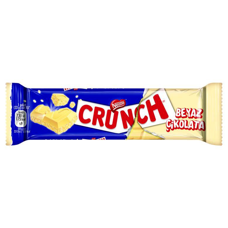 Nestle Crunch White Chocolate with Puffed Rice (Beyaz Pirin? Patlakl? ?ikolata) 33g