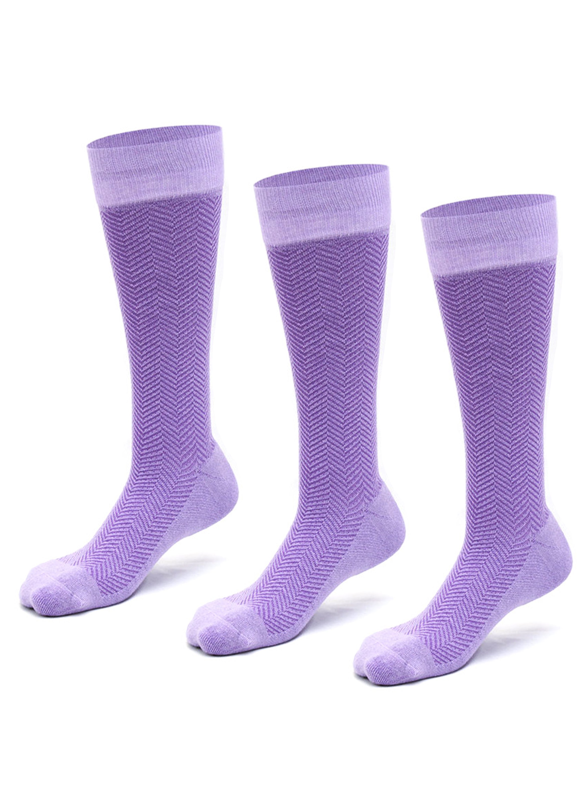 Chevron 15-20 mmHg 3PACK - Dark Lilac