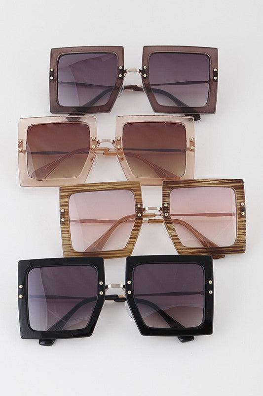 High-Key Cute Square Sunglasses