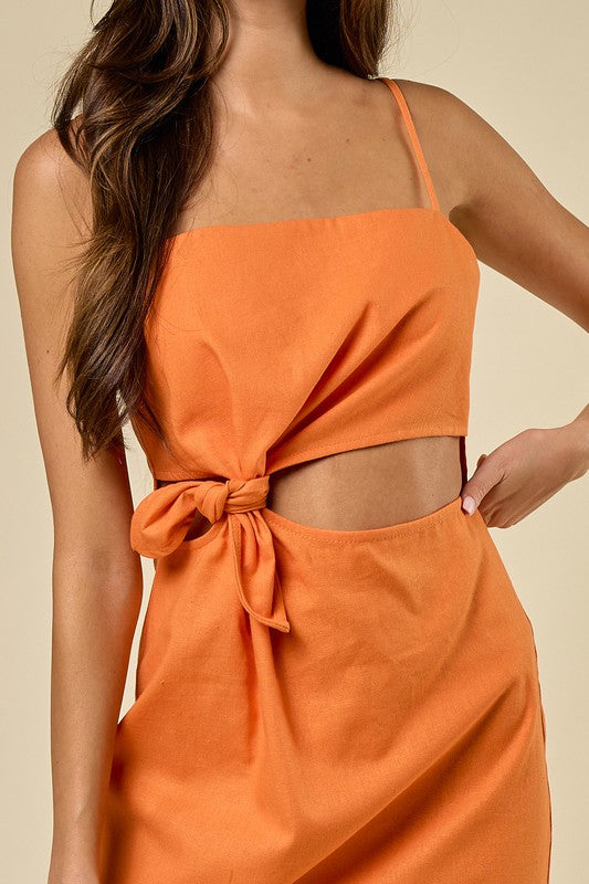 Perfectly Trendy Knot Front Dress