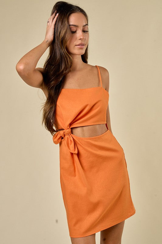 Perfectly Trendy Knot Front Dress